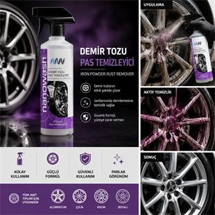 Nanowash Demir Tozu ve Pas Temizleyici 5 Lt