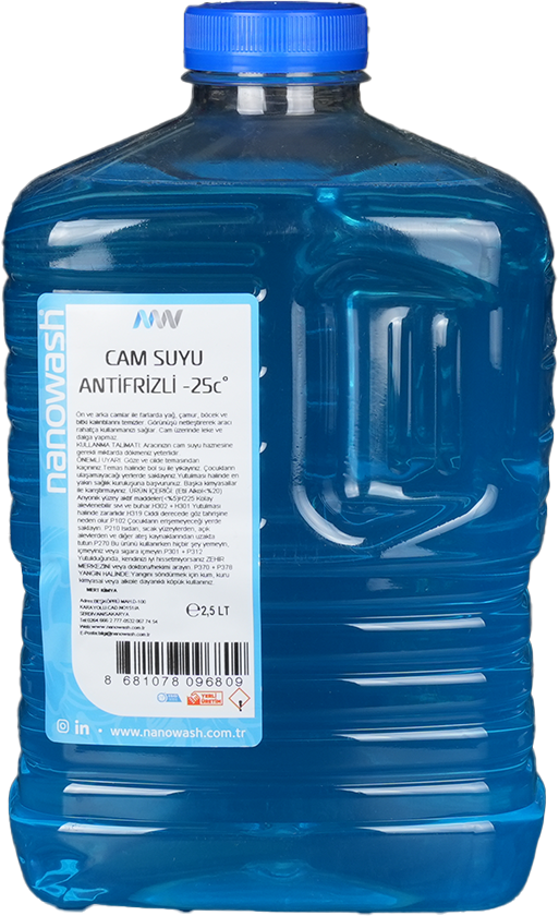 Nanowash Antifrizli Cam Suyu 2,5 Lt