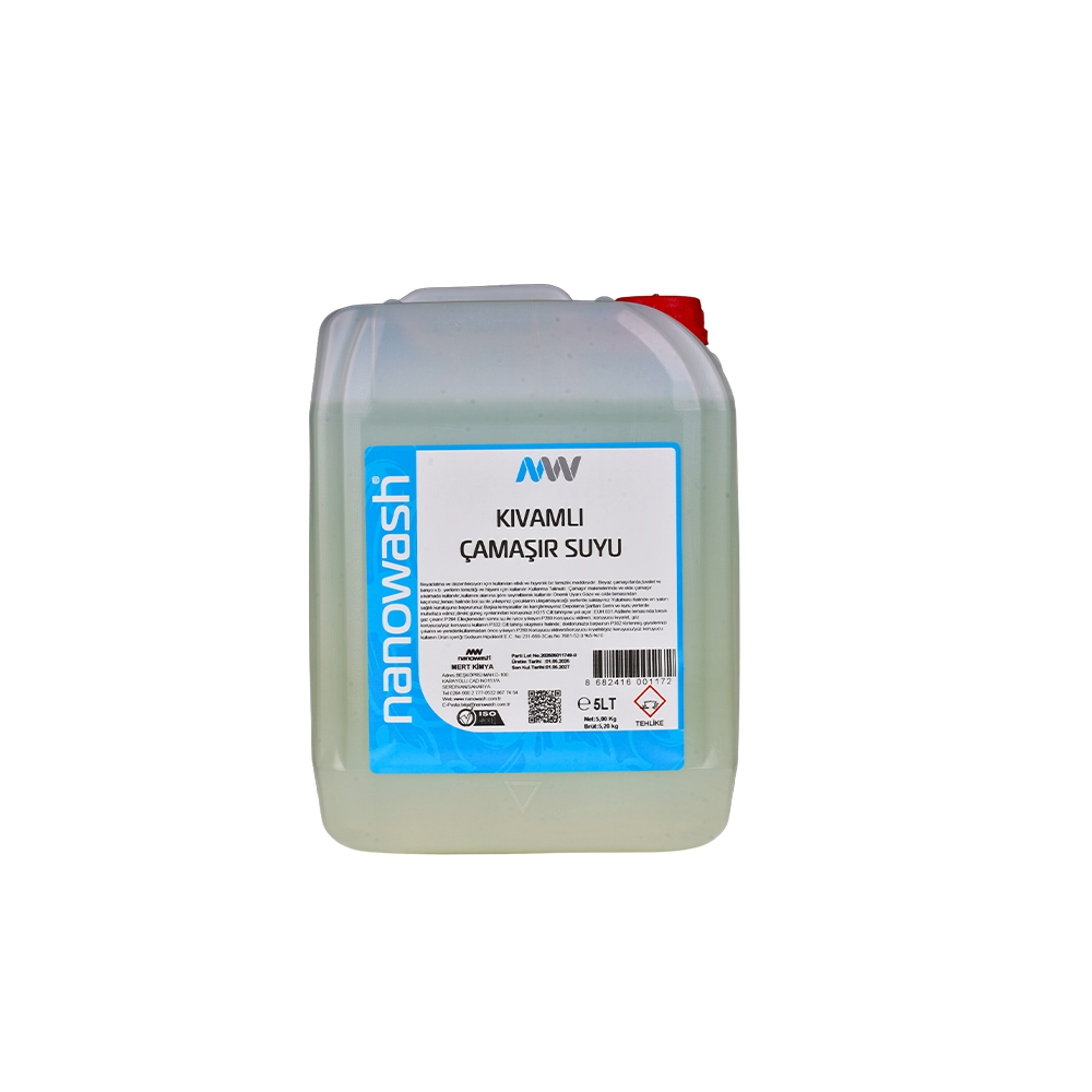 Nanowash Kıvamlı Çamaşır Suyu 5 Lt
