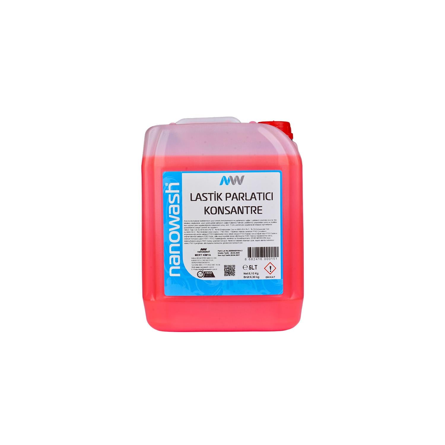 Nanowash Lastik Parlatıcı Konsantre 5 Lt