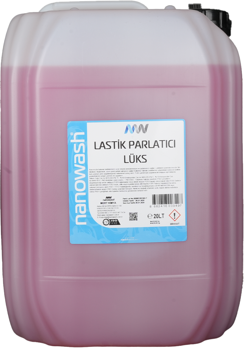 NANOWASH LASTİK PARLATICI LÜKS 20 LT