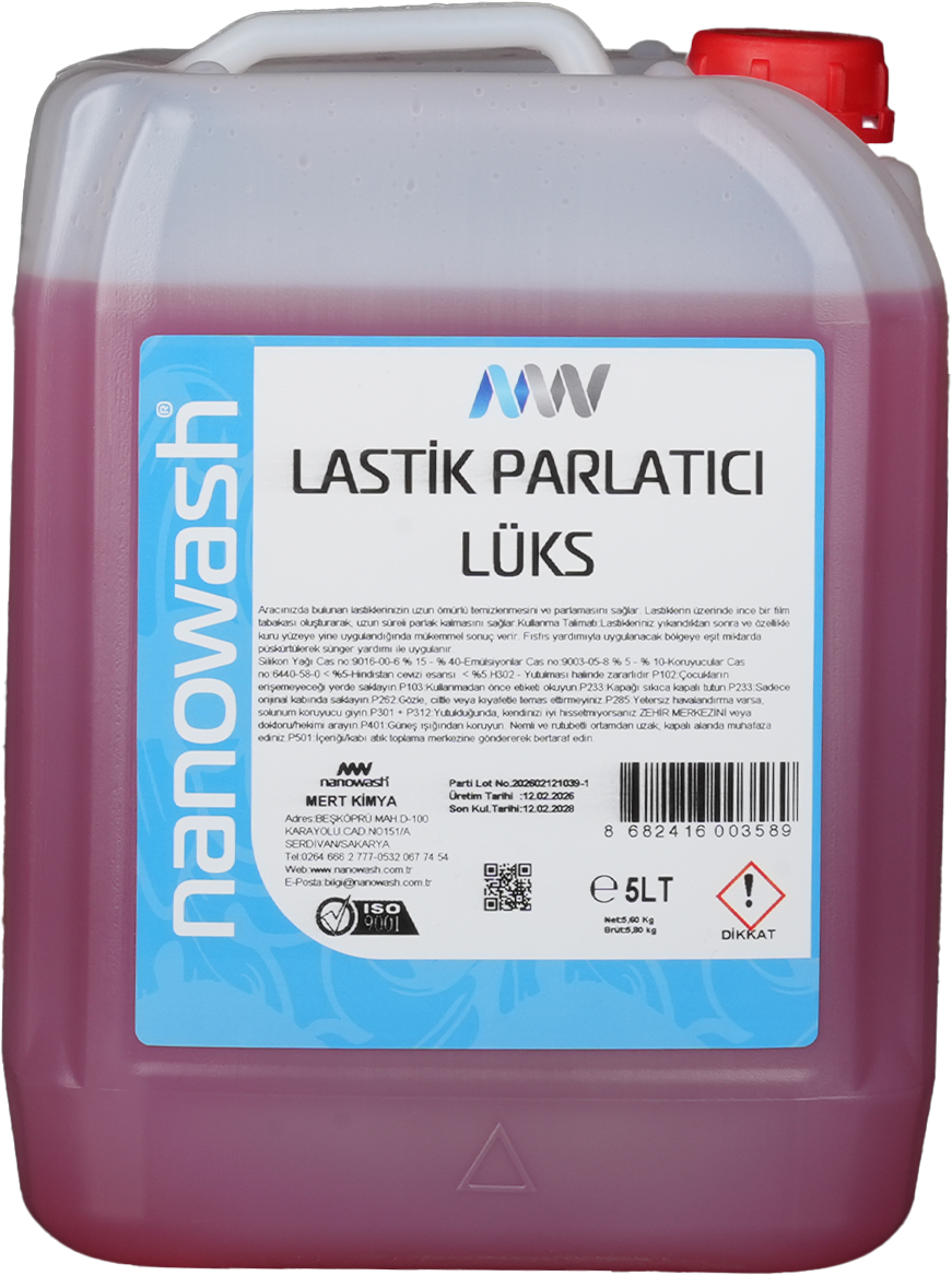 NANOWASH LASTİK PARLATICI LÜKS 5 LT