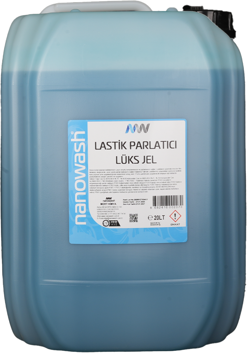 NANOWASH LASTİK PARLATICI  LÜKS JEL 20 LT