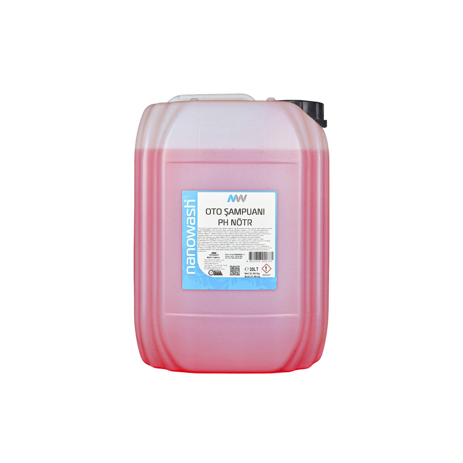 Nanowash Oto Şampuanı Ph Nötr 20 Lt