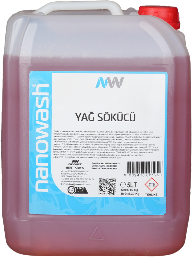 Nanowash Yağ Sökücü 5 Lt