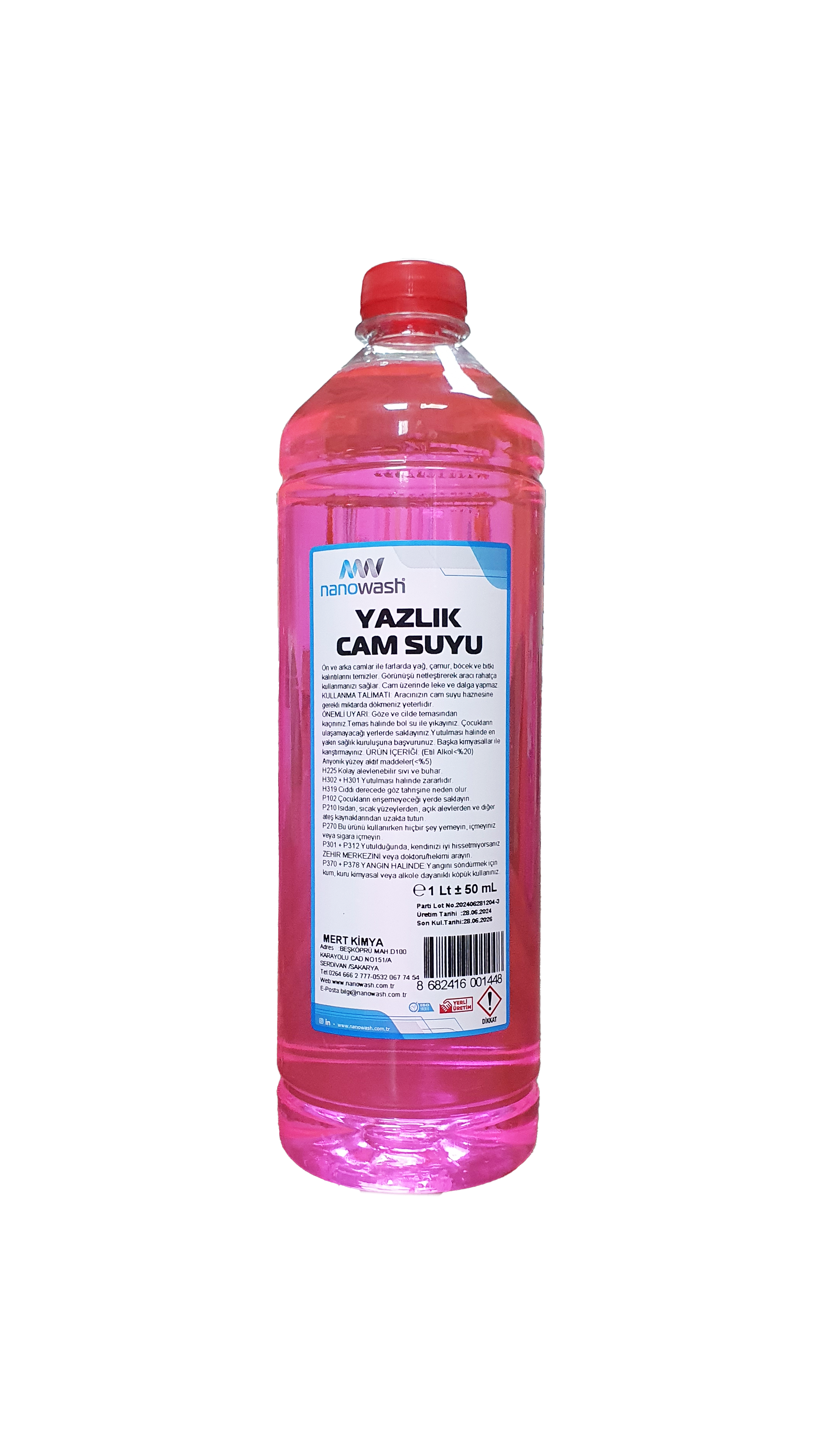 Nanowash Yazlık Cam Suyu 1 Lt