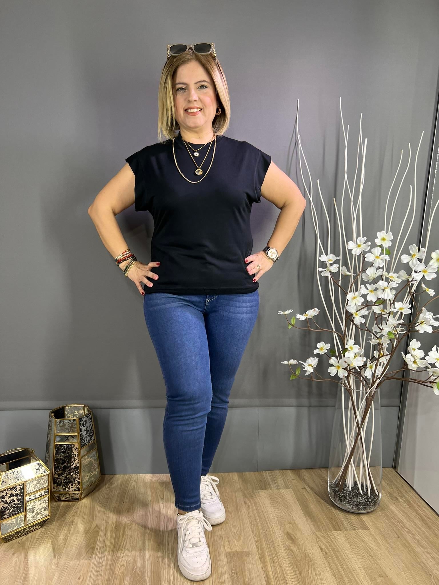 EYZ292 MAVİ FULL LİKRALI DAR PAÇA KOT PANTOLON