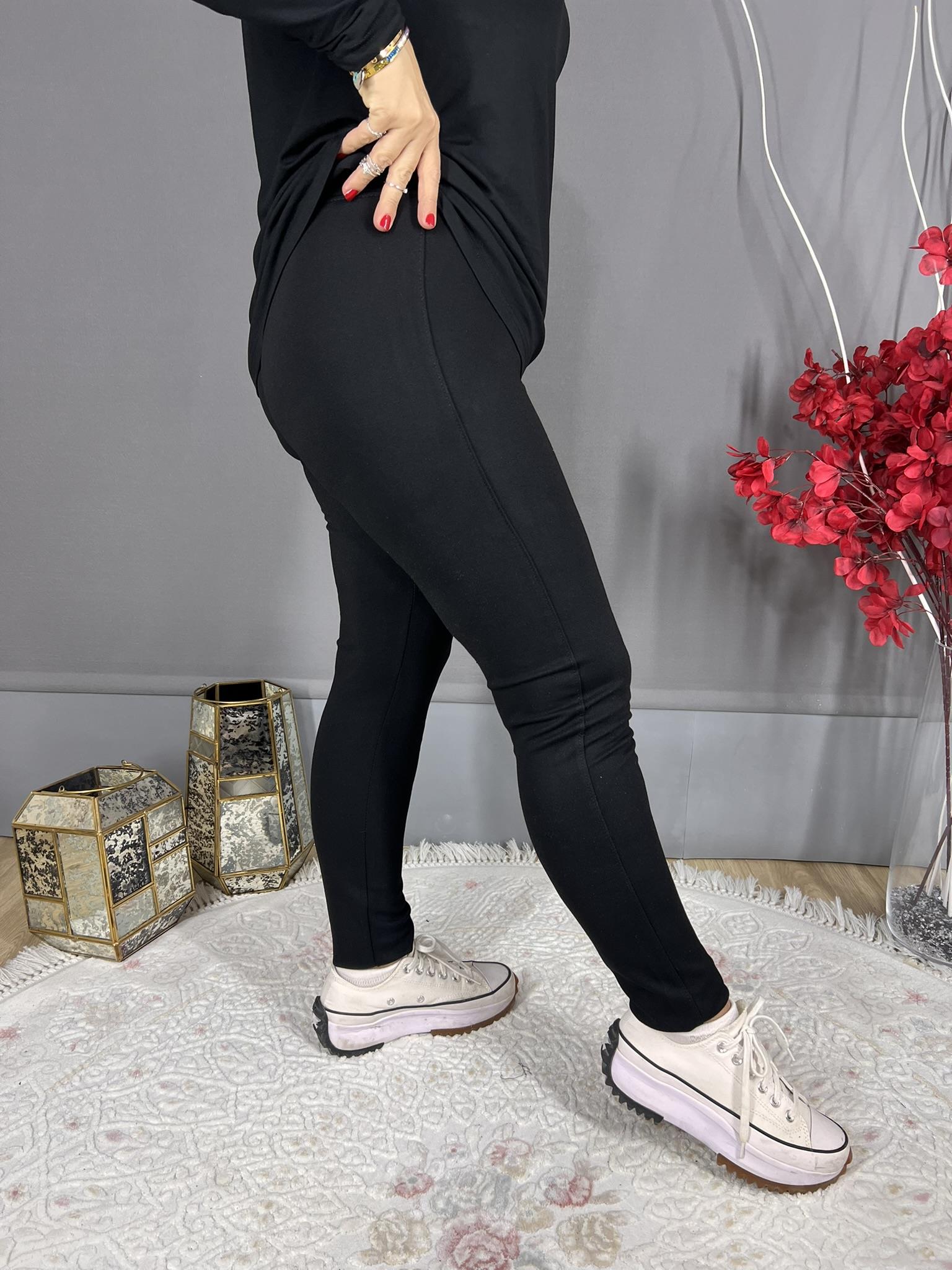 SİYAH ÇELİK ÖRGÜ TAYT