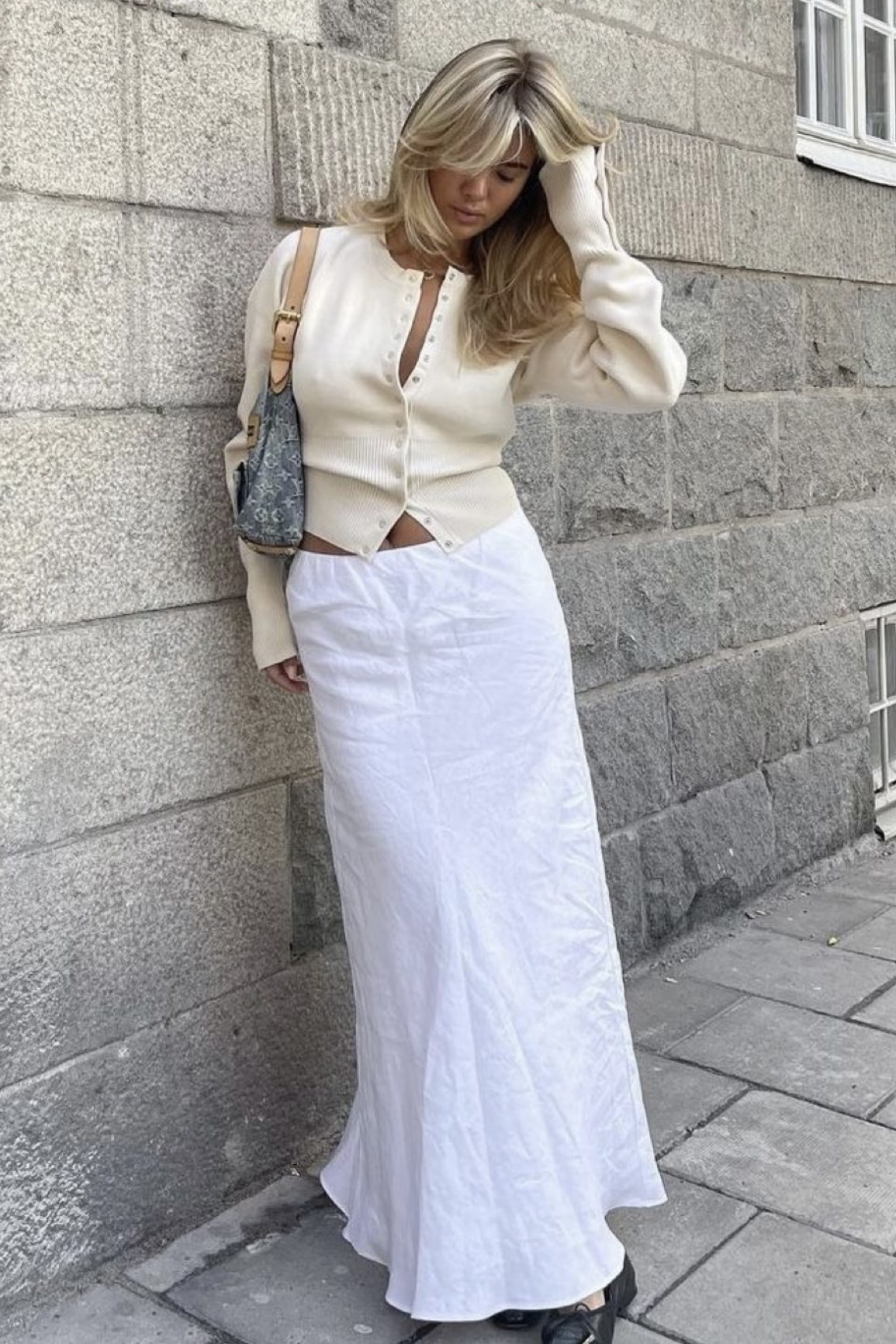 Kadın Aria Premium Viscose Yumuşak Ekru Triko Hırka