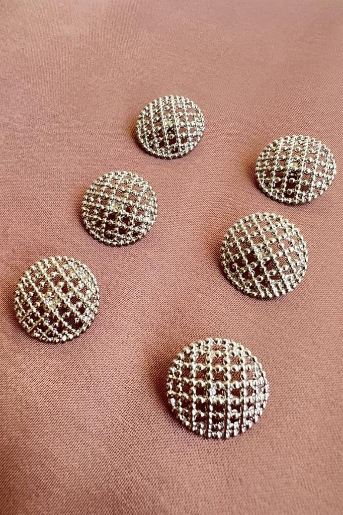 Louis 6'lı Set Metal Düğme 1,8 cm