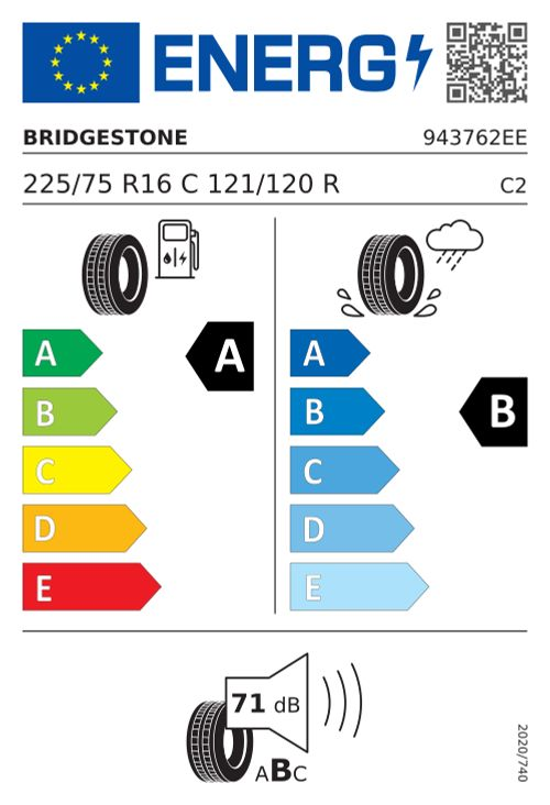 Bridgestone 225/75r16c 121/120r r660 duravıs 12pr Kamyonet Yaz 2024