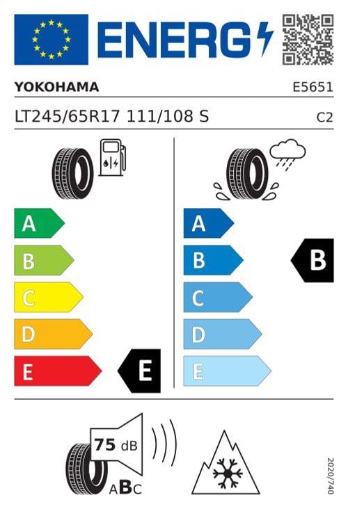 Yokohama 245/65r17 111/108s geolandar a/t4 g018 Suv 4 mevsim 2025