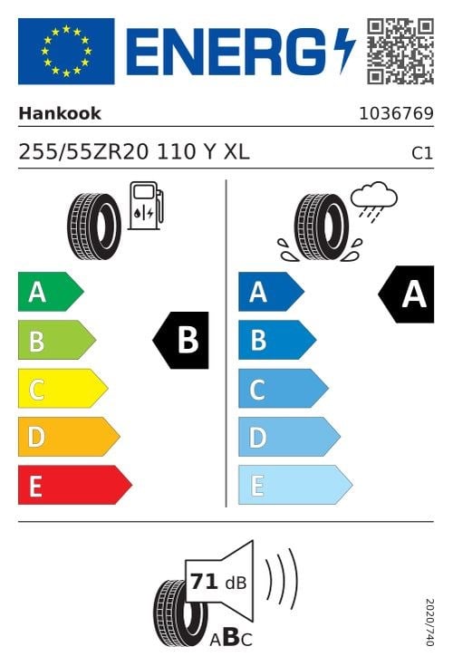 Hankook 255/55zr20 110y xl ventus evo suv k137a Oto Yaz 2026