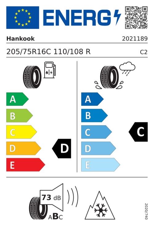 Hankook 205/75r16c 110/108r vantra st as2 ra30 Kamyonet 4 mevsim 2026