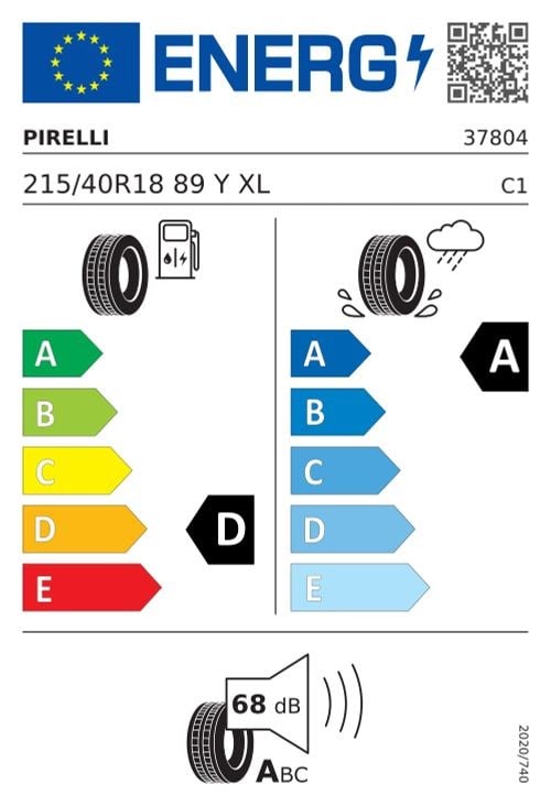 Pirelli 215/40r18 89y xl p-zero (pz4) (hn) s.c. Oto Yaz 2026