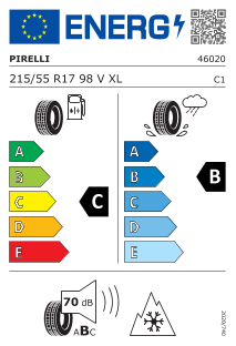 Pirelli 215/55r17 98v xl wtcintpc01 Oto Kış 2026