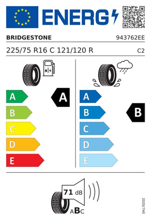 Bridgestone 225/75r16c 121/120r r660 duravıs 12pr Kamyonet Yaz 2024