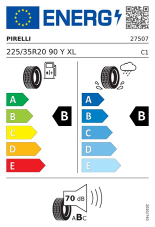 Pirelli 225/35r20 90y xl p-zero (pz4) run flat (*) l.s. Oto Yaz 2024