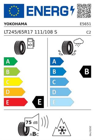 Yokohama 245/65r17 111/108s geolandar a/t4 g018 Suv 4 mevsim 2025
