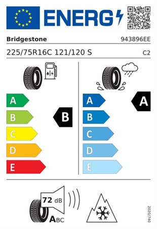 Bridgestone 225/75r16c 121/120s duravıs a/s evo Kamyonet 4 mevsim 2025