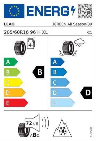 Leao 205/60r16 96h xl igreen all season Oto 4 mevsim 2026