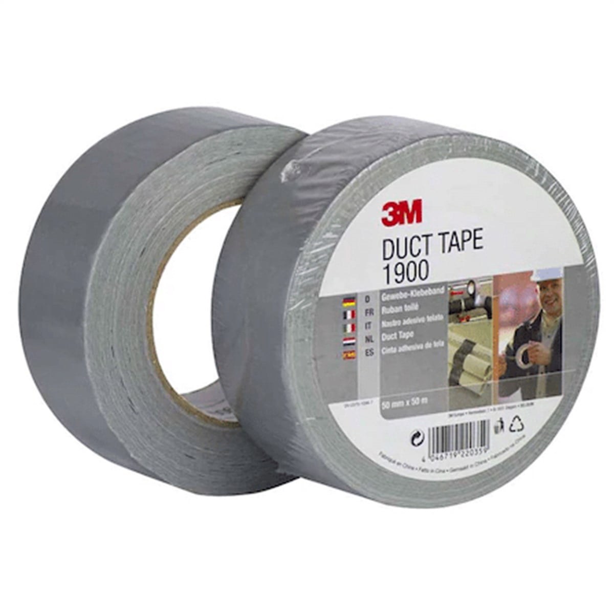  3M 1900 Gri Renk Duct Tape, Bez Tamir Bandı 50mmx50m