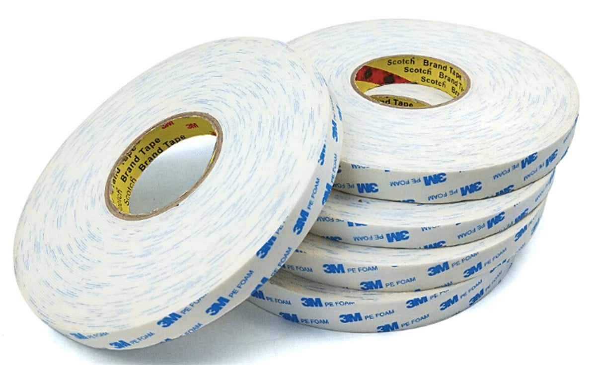 3M 9R110 Beyaz Renk, Çift Taraflı PE Köpük Bant 1,1mm