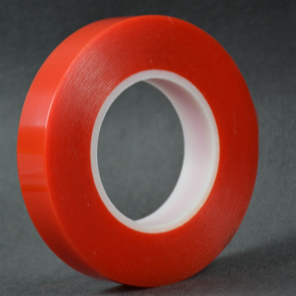 Kleberco KL0017 Şeffaf, Kırmızı Filmik Çift Taraflı PET Bant, Solvent Akrilik, Laminasyon Bandı 0,17mm