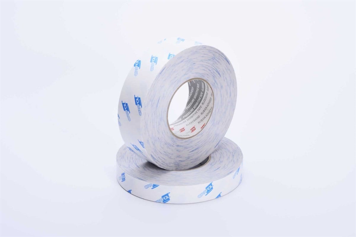 Orafol Orabond 1392TM Beyaz Renk, Çift Taraflı PVC Bant, Laminasyon Bandı 0,26mm
