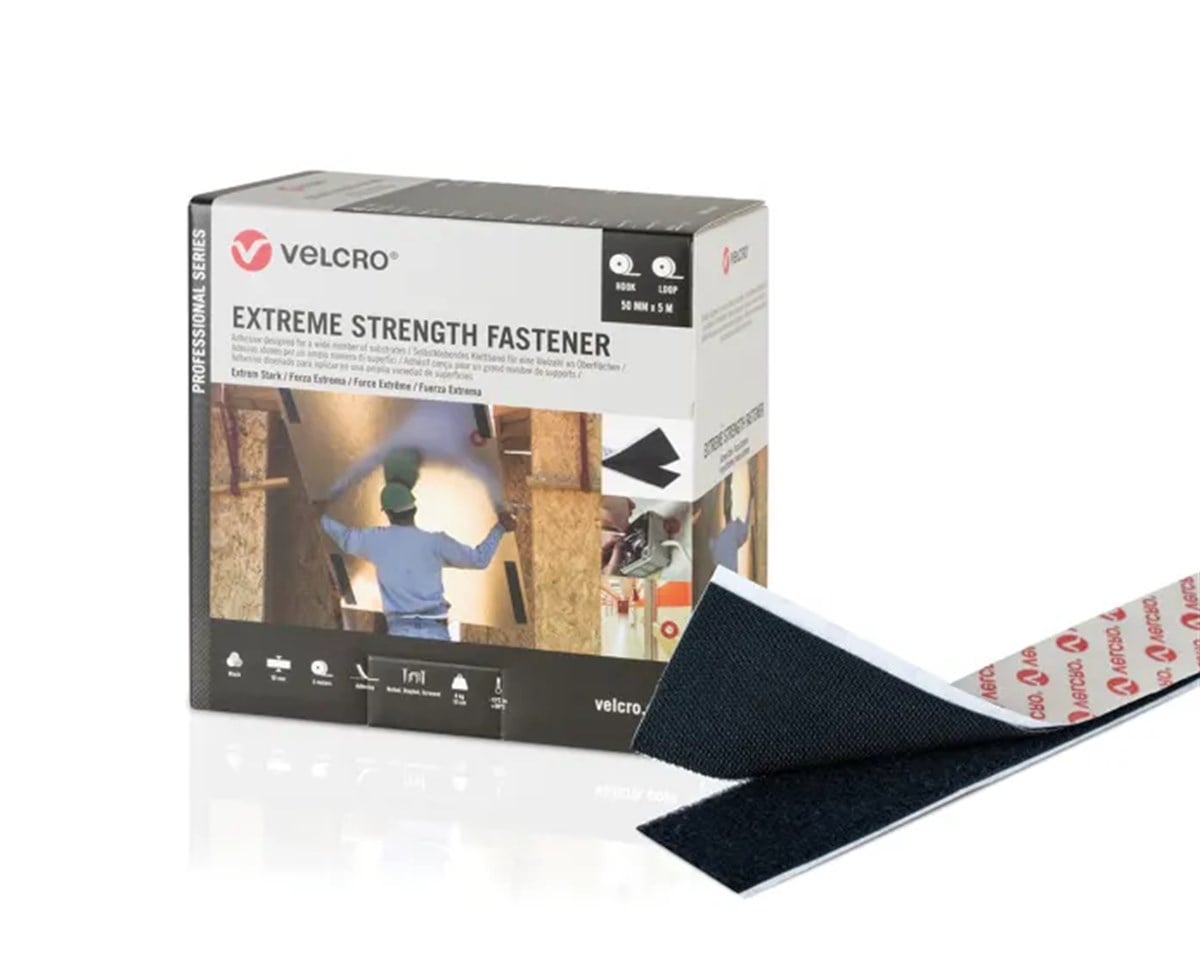 Velcro Extreme Strength Fastener Hook & Loop (Black) PS20012 Cırt Bant