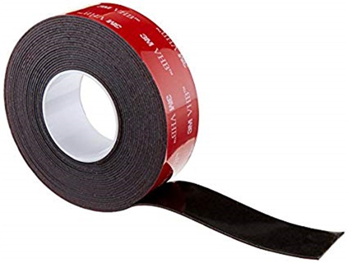 3M 5958FR VHB Koyu Gri Renk, Alev İlerletmez Çift Taraflı Bant, Montaj Bandı 1mm