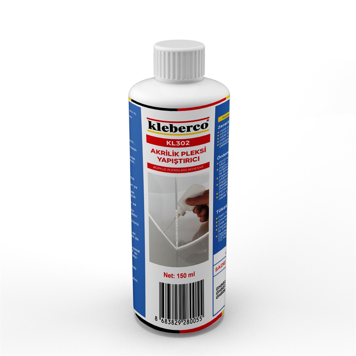 Kleberco KL302 Akrilik/Pleksi Yapıştırıcı, Kloroform İçermez