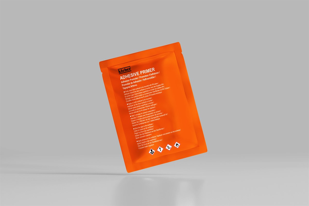 Kleberco KL303 Primer Mendil, Folyo Kenar Kapama, Araç Kaplama ve Reklam Folyosu Yapışma Arttırıcı Yüzey Hazırlama Sıvısı, Kanal İlacı, Adhesive Promoter
