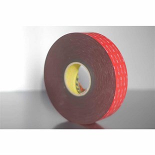 3M 4611F 230'C Dayanımlı VHB Koyu Gri Renk, Çift Taraflı Bant, Montaj Bandı 1,10mm