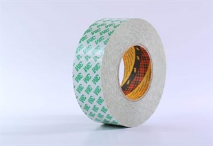 3M 9087 Beyaz Renk, İnce Çift Taraflı PVC Bant, Laminasyon Bandı 0,26mm