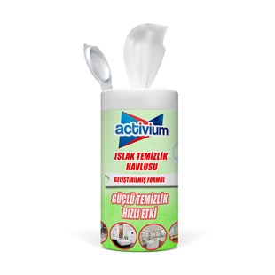 Activium Islak Kova Mendil Çamaşır Sulu 75 adet Premium Kalın Havlu