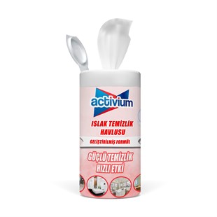 Activium Islak Kova Mendil Okyanus Kokulu 75 adet Premium Kalın Havlu