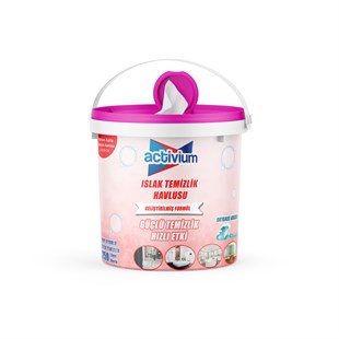 Activium Islak Kova Mendil Okyanus Kokulu 250 adet Premium Kalın Havlu