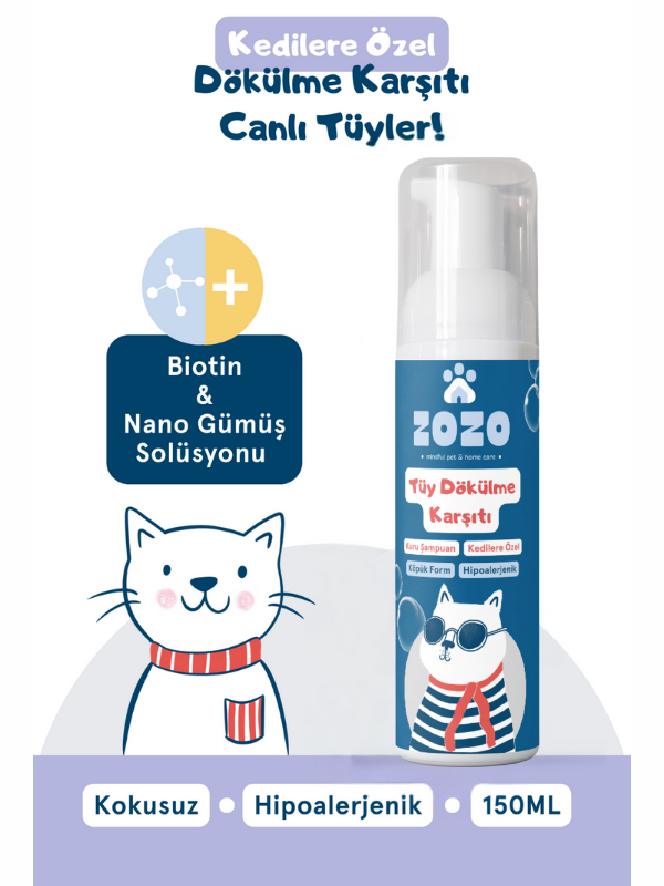 DÖKÜLME KARŞITI KÖPÜK - KEDİLERE ÖZEL