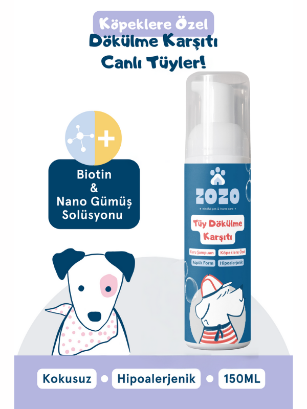 Zozo Tüy Dökülme Karşıtı Köpük - Köpeklere Özel