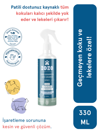 Koku Giderici & Leke Çıkarıcı Sprey 330 Ml Antibakteriyel, Antifungal, Hipoalerjenik