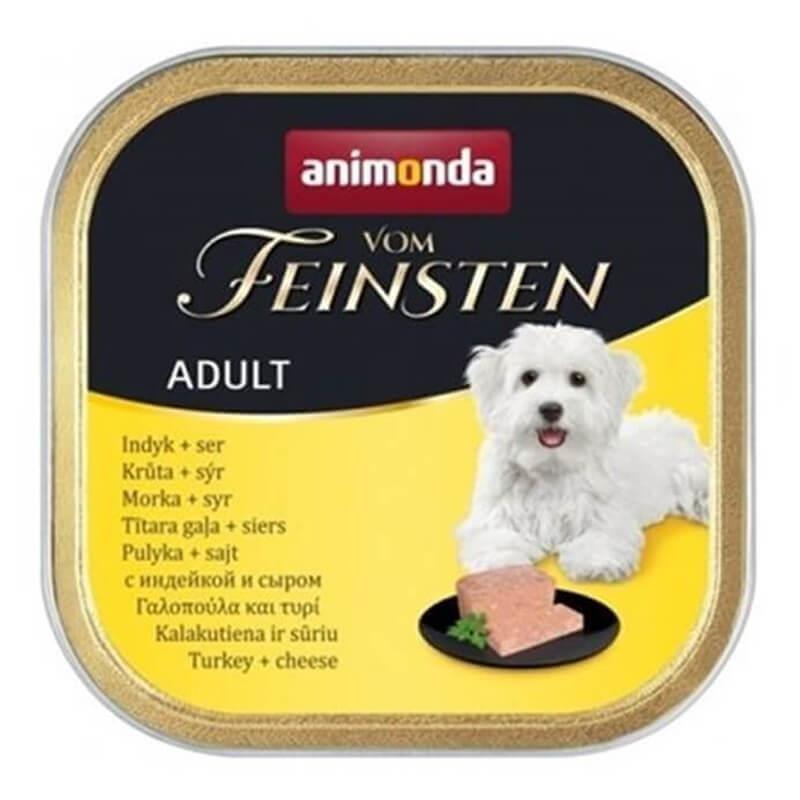 Animonda Vom Feinsten Hindi ve Peynirli Yetişkin Köpek Konservesi 150 Gr