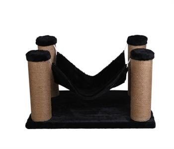 Dubex 39x59x34 cm Kedi Hamağı ve Tırmalama Platformu Siyah