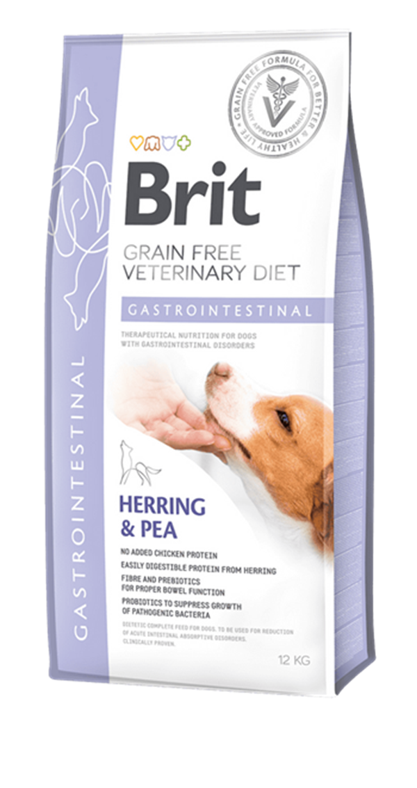 Brit Veterinary Diet Gastrointestinal Sindirim Sistemi Destekleyici Tahılsız  Köpek Maması 12kg - 8595602528127