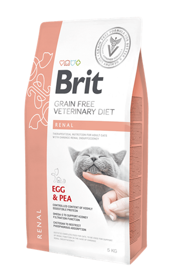 Brit Veterinary Diet Renal Böbrek Yetmezliği olan Kediler için Tahılsız  Kedi Maması 2kg - 8595602528325