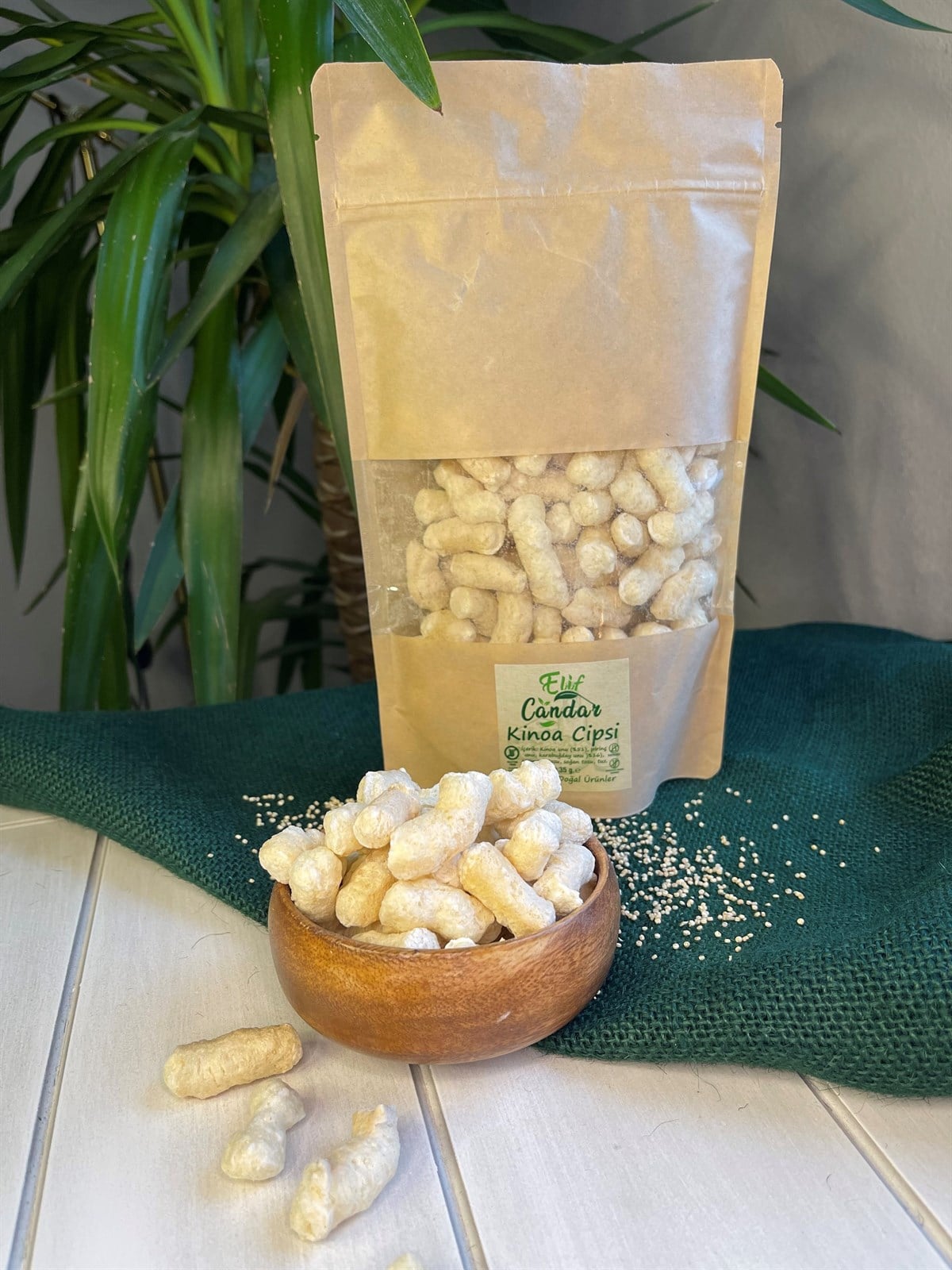 Glutensiz Kinoa Cipsi Sarımsaklı Soğanlı 35gr