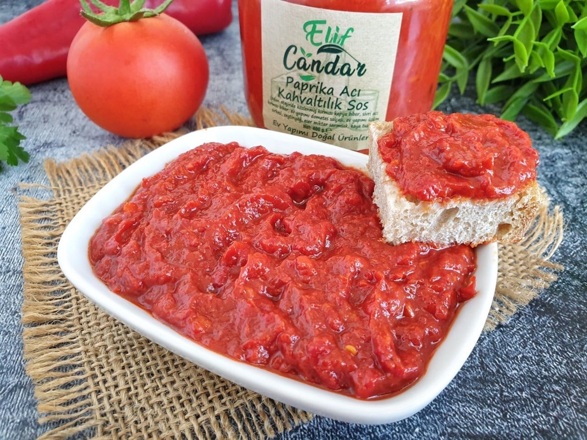Paprika Acı Kahvaltılık Sos (400gr)