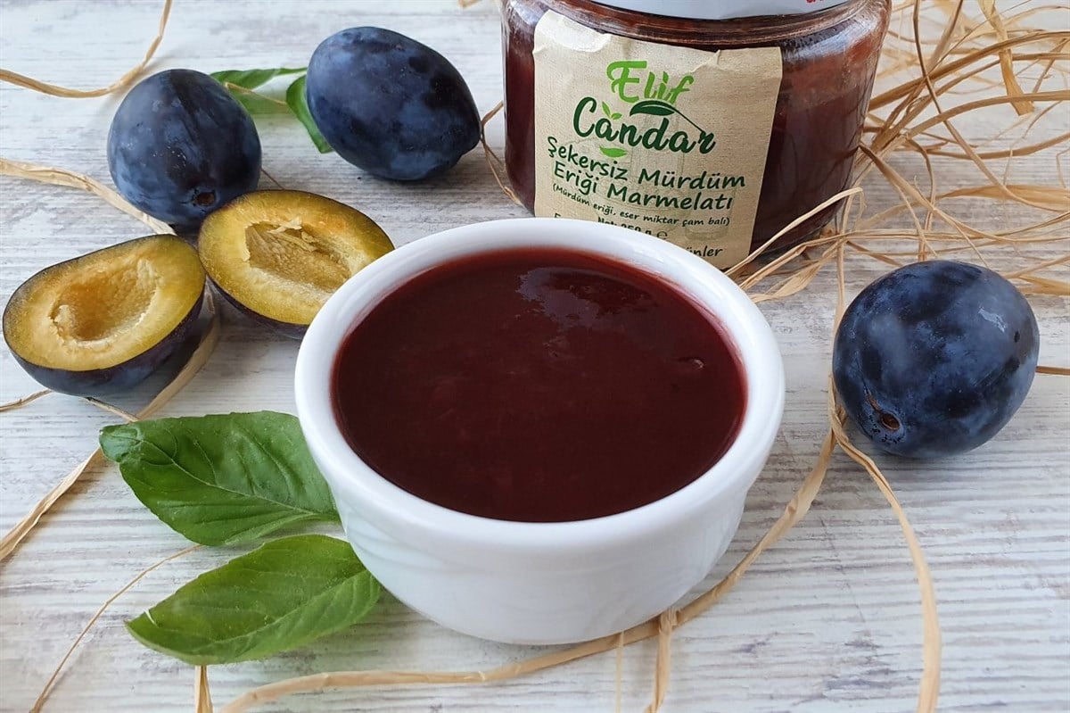 Şekersiz Mürdüm Eriği Marmelatı(320gr)