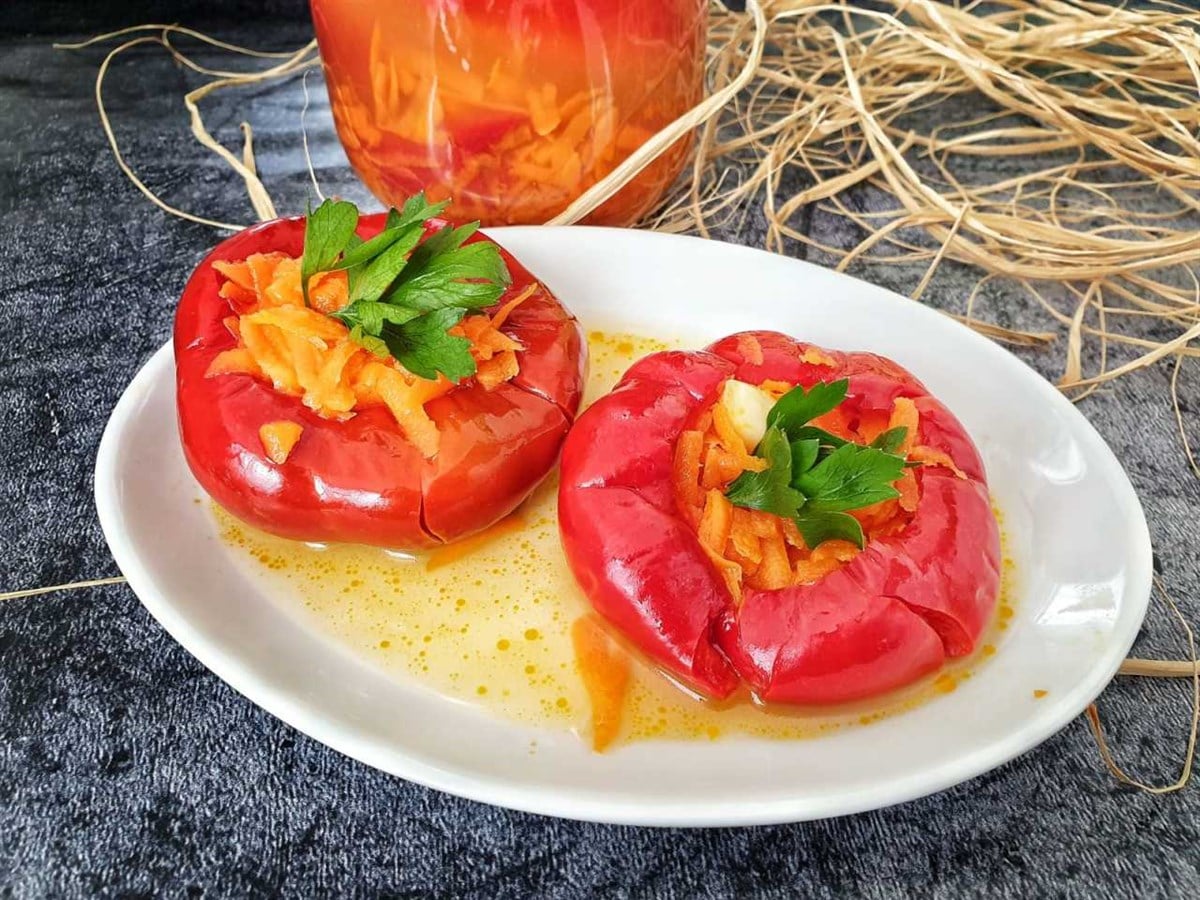 Havuç Dolgulu Biber Turşusu (600gr)
