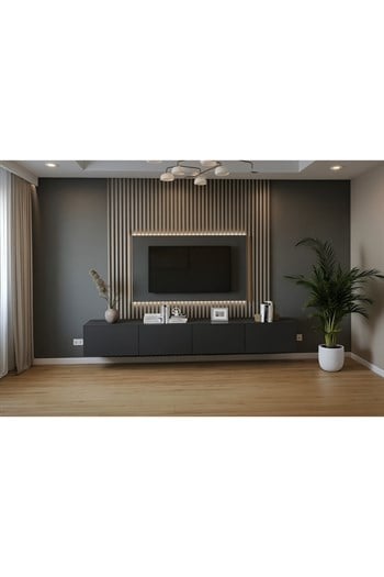neef living TV ÜNİTESİ ANTRASİT (Duvara Monte)